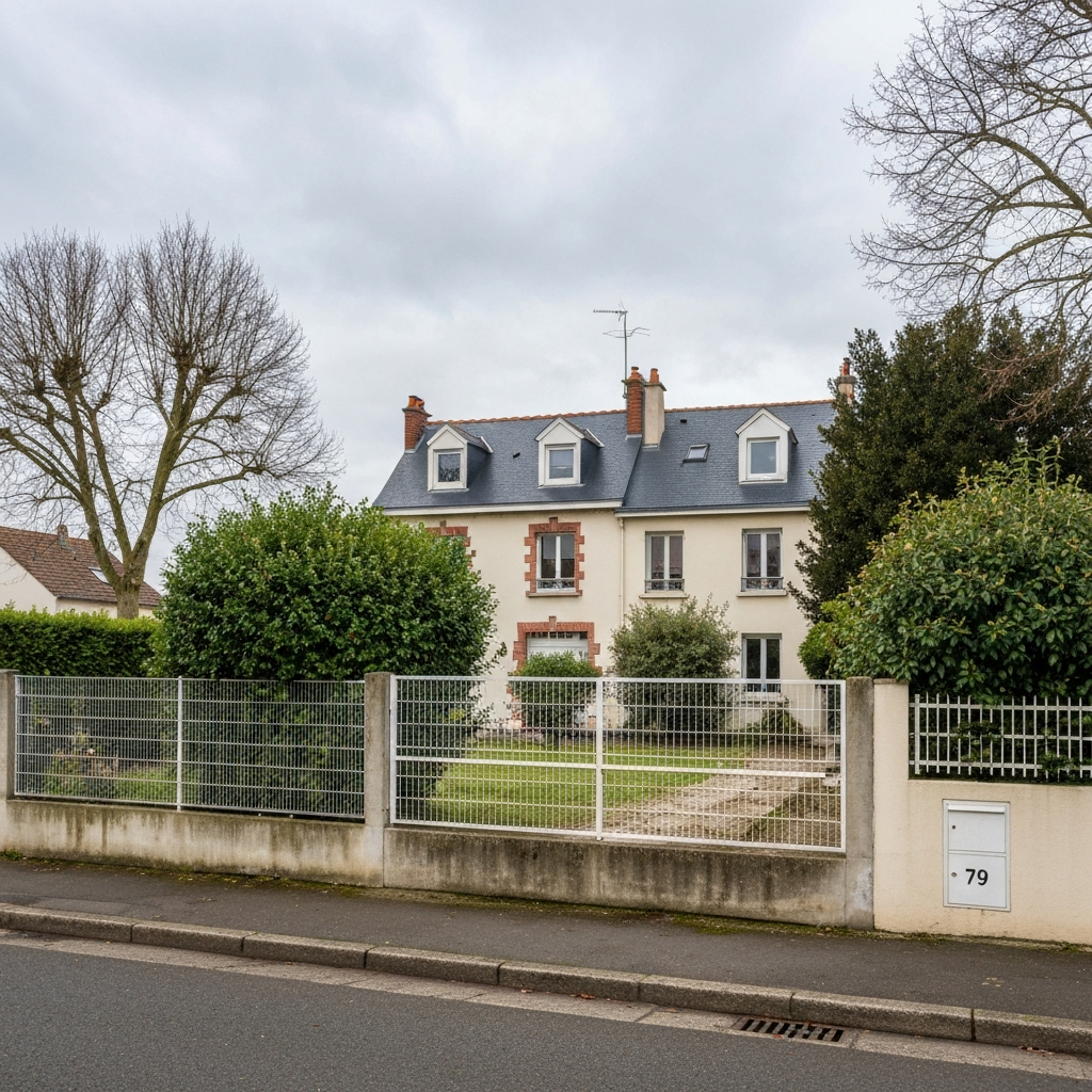 Vue d'une maison située dans l'Allée des Roses à Morsang-sur-Seine
