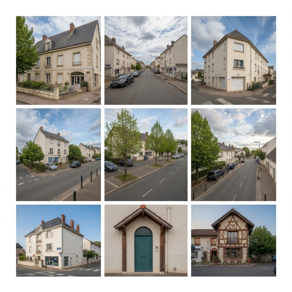 Vue de la maison à estimer sur la route de la forêt à Morsang-sur-Seine