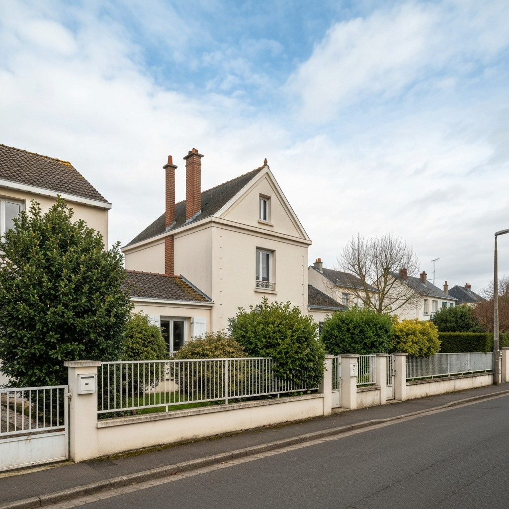 Vue d'une maison à Rue du Port, Morsang-sur-Seine pour estimation immobilière