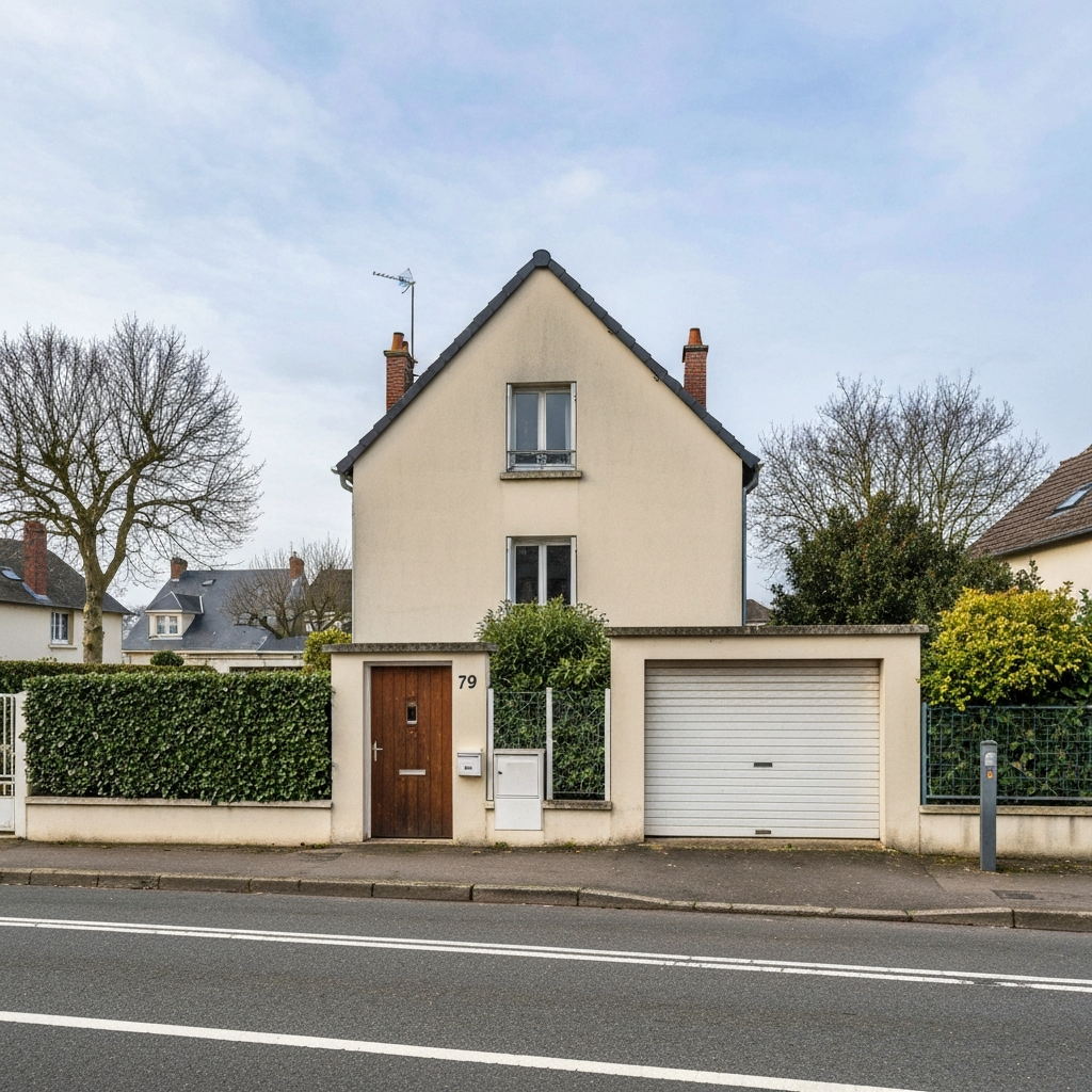 Image d'une maison à estimer située rue François Girardon à Saint-Germain-lès-Corbeil