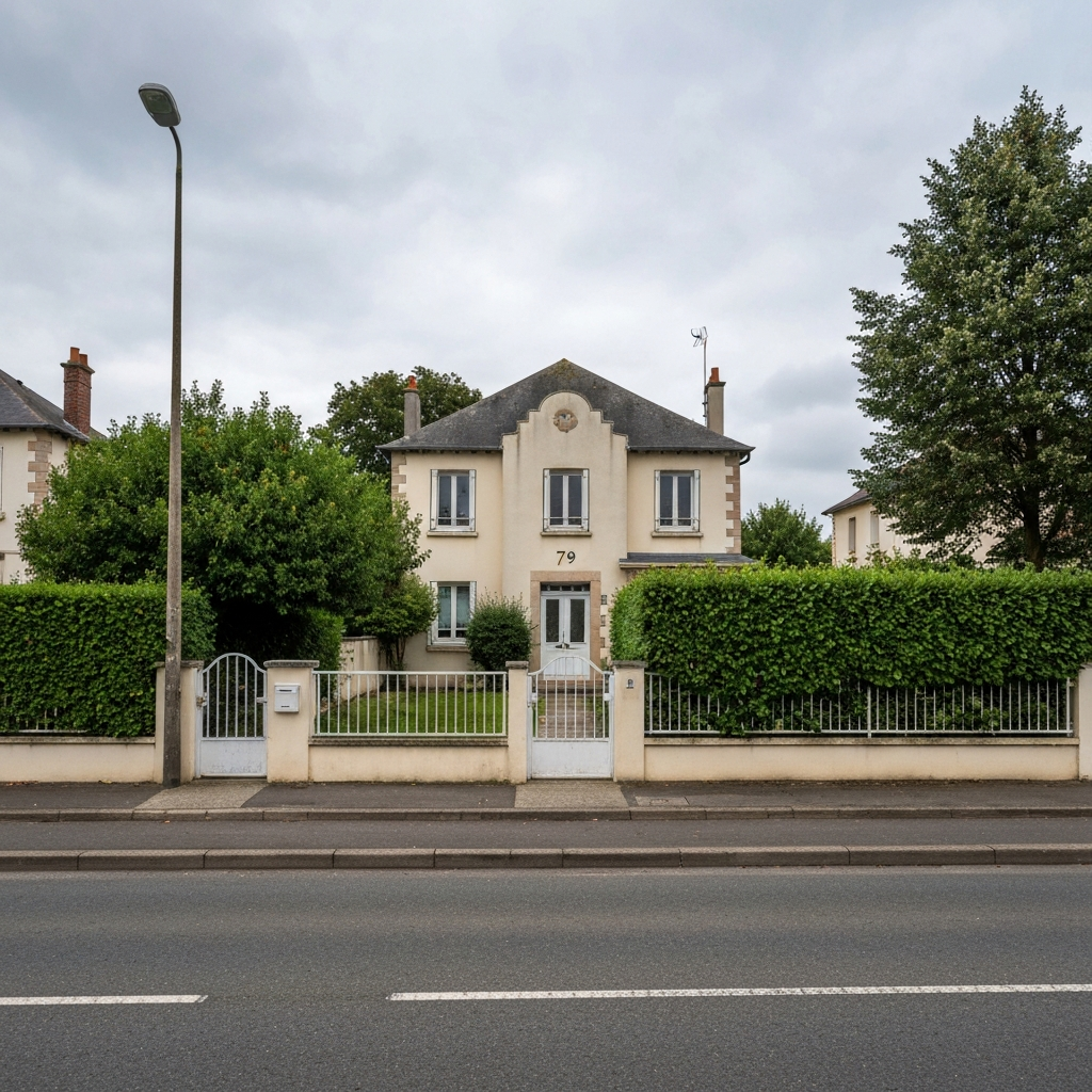 Vue de la maison située Allée du Stade à Morsang-sur-Seine pour estimation