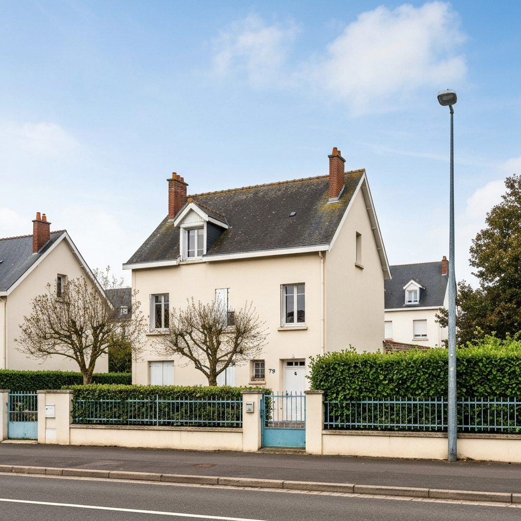 Vue d'une maison située sur la route de Corbeil à Tigery, utilisée pour une estimation immobilière