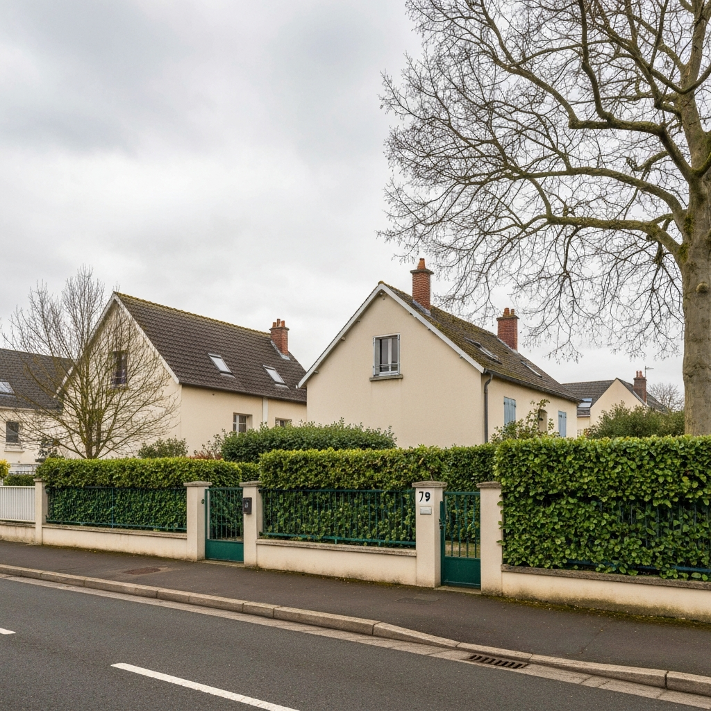 Vue d'une maison située sur la rue Galilée à Tigery pour une estimation immobilière