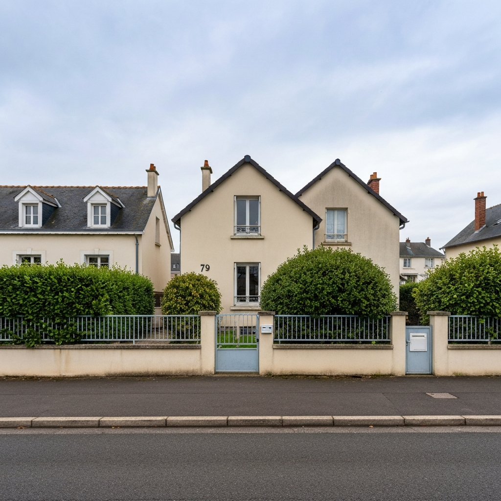 Vue d'une maison située sur la rue Geneviève Anthonioz-de-Gaulle à Tigery pour une estimation immobilière