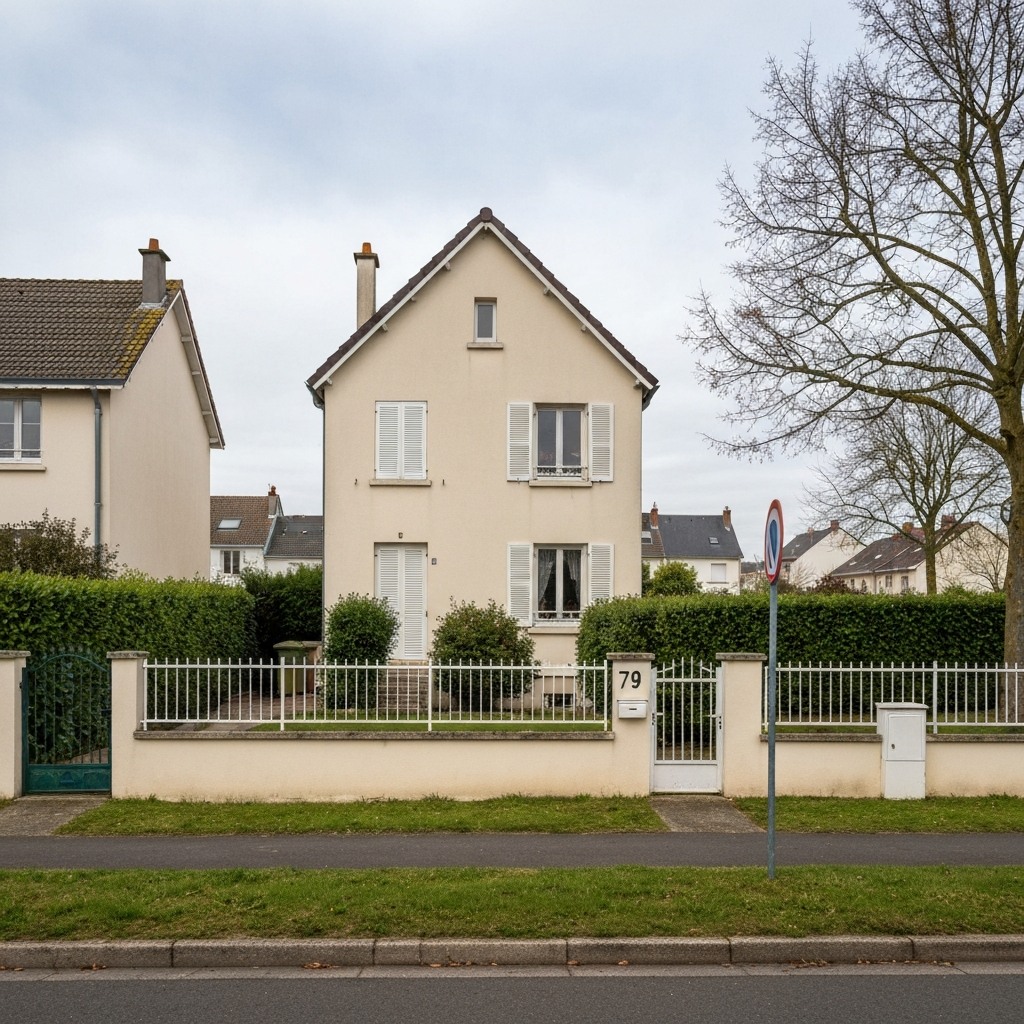Vue extérieure d'un appartement au Square Claude Debussy à Saint-Germain-lès-Corbeil