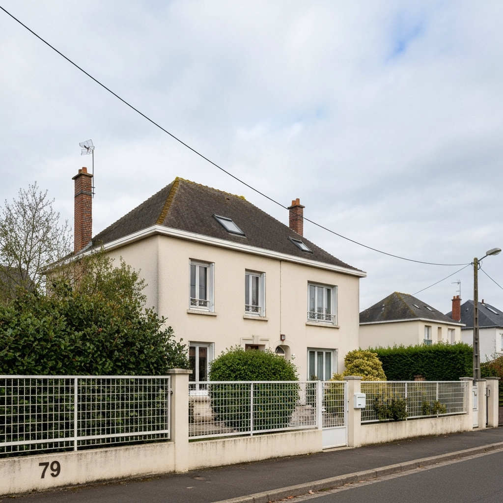 Vue de l'extérieur d'une maison à Morsang-sur-Seine pour une estimation immobilière