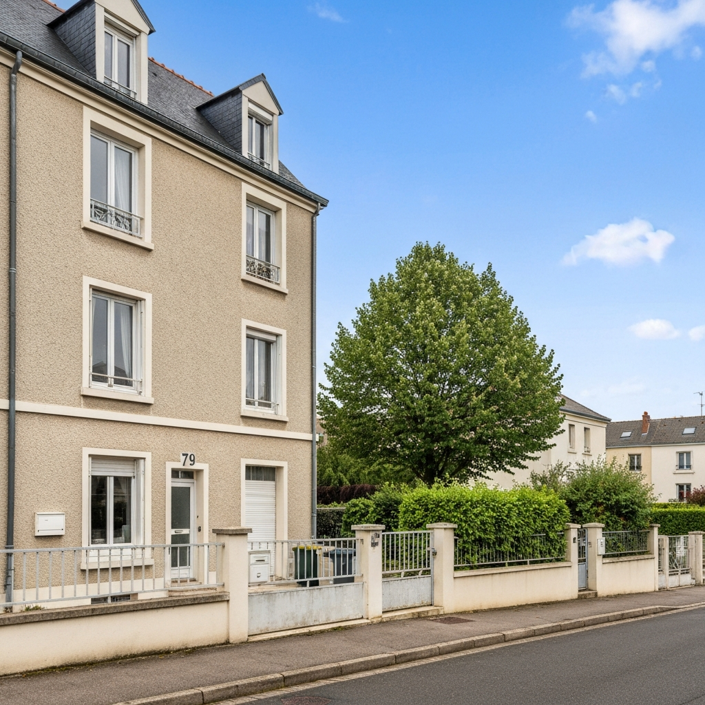 Vue de la maison située sur l'avenue Antoine de Saint-Exupéry à Saint-Germain-lès-Corbeil pour estimation immobilière