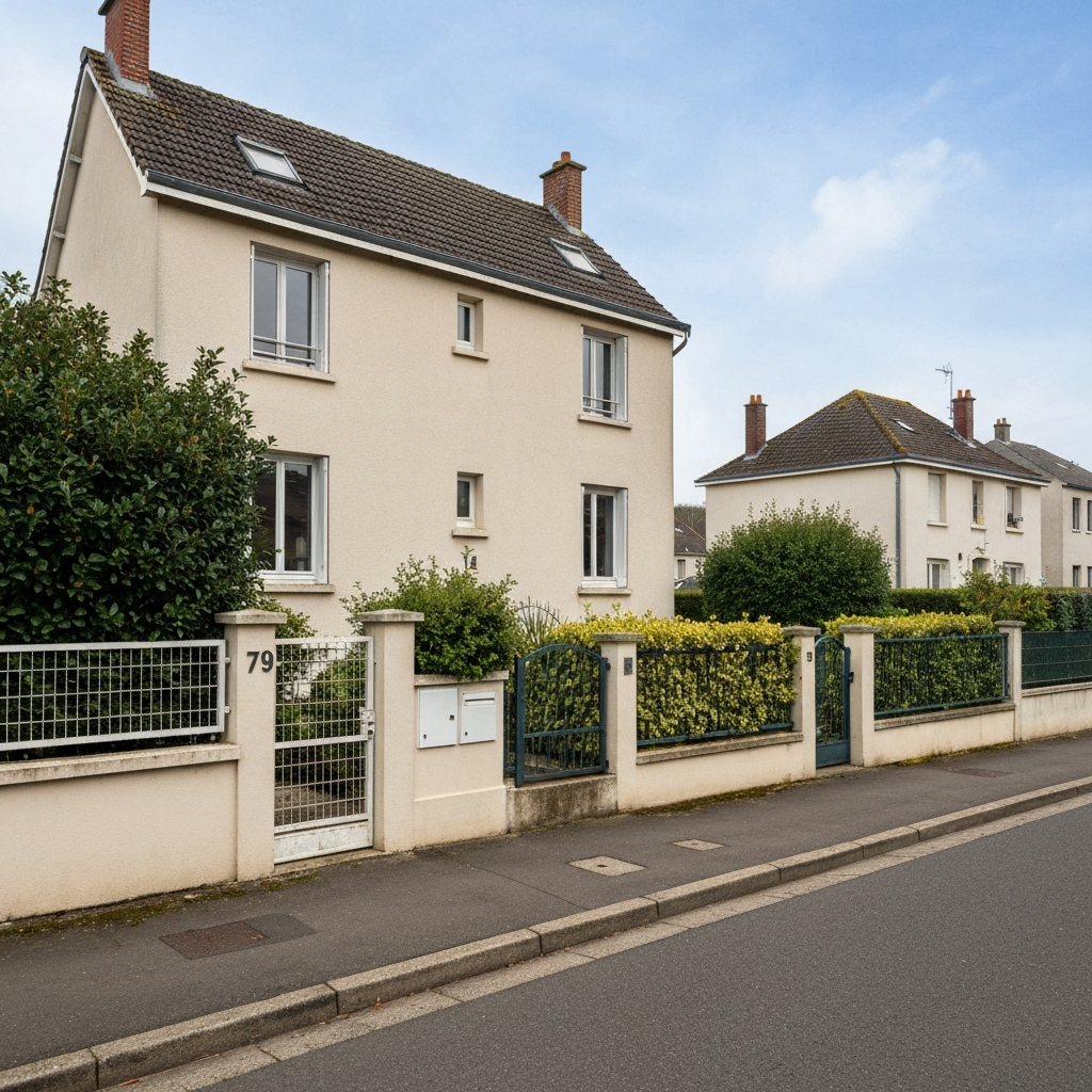 Vue extérieure d'une maison située rue du Capitaine Deplanque à Tigery, utilisée pour une estimation immobilière